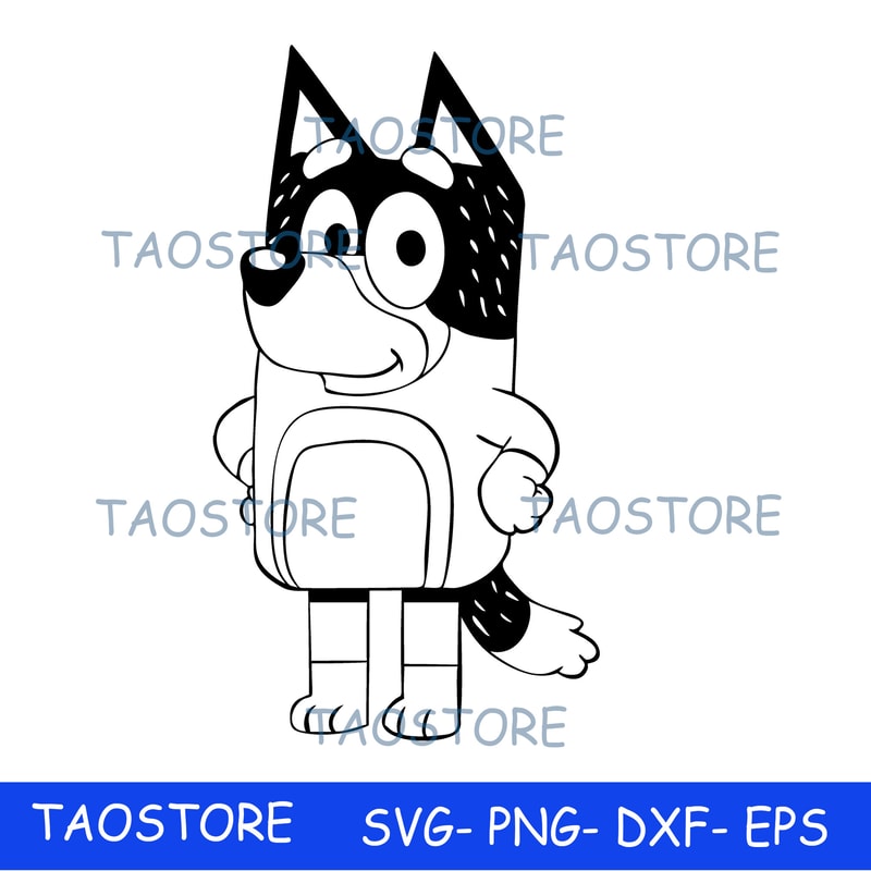 Bluey SVG , Bluey Cut Files for Cricut, Bluey, Bluey PNG, Bluey Layered Svg, Bluey Birthday Svg, BL15.jpeg