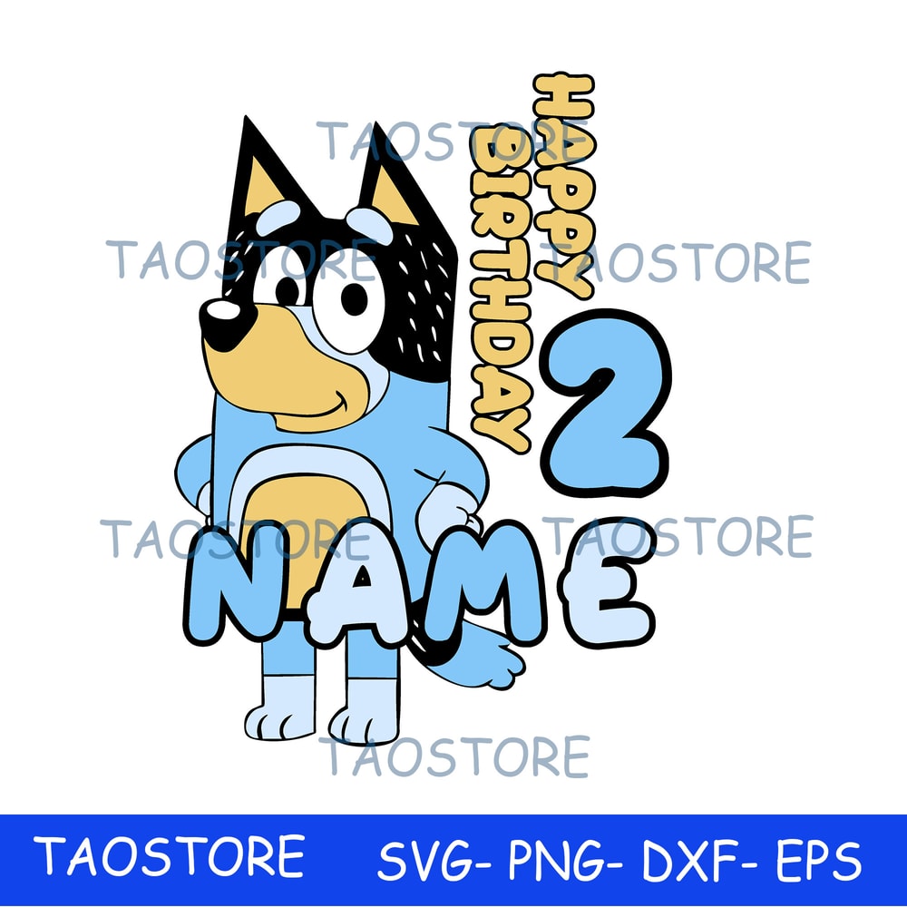 Bluey SVG , Bluey Cut Files for Cricut, Bluey, Bluey PNG, Bluey Layered Svg, Bluey Birthday Svg, BL22.jpeg