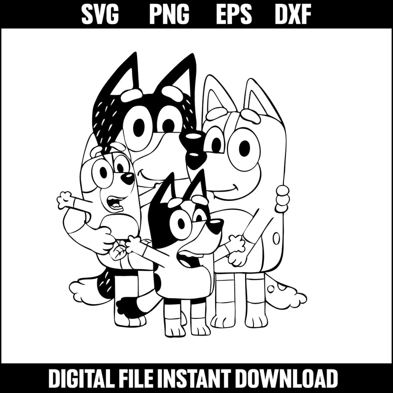 Bluey SVG,Bluey Font, logo Bluey, cartoon svg, Layer cut ver 13.jpeg