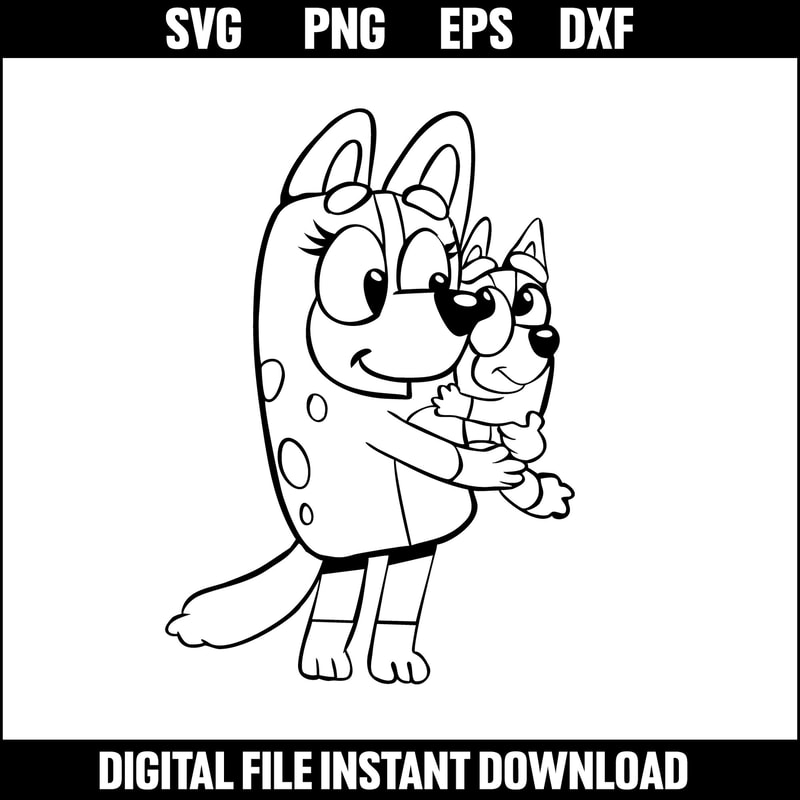Bluey SVG,Bluey Font, logo Bluey, cartoon svg, Layer cut ver 14.jpeg