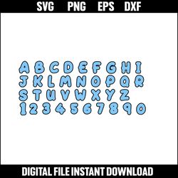 bluey svg,bluey font, logo bluey, cartoon svg, layer cut ver 18