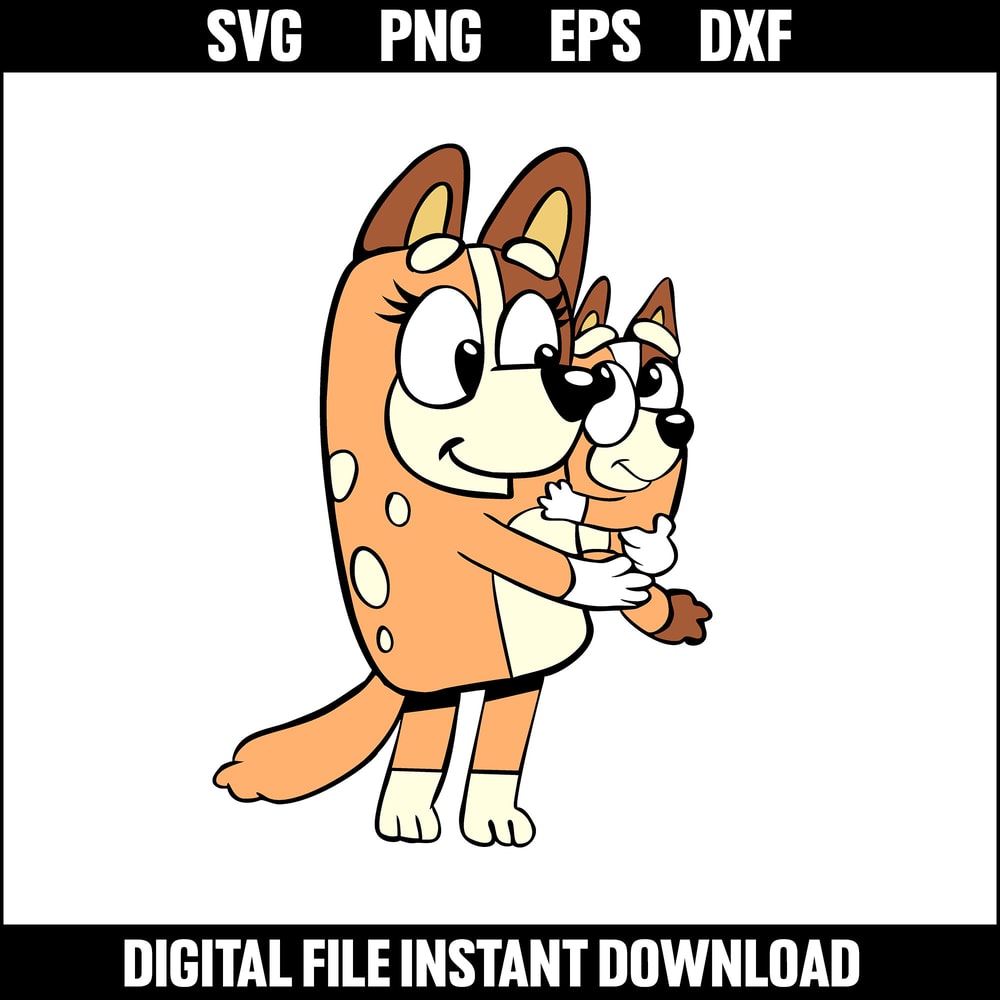Bluey SVG,Bluey Font, logo Bluey, cartoon svg, Layer cut ver 25.jpeg