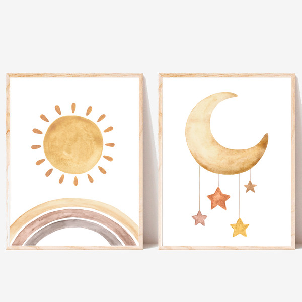 Sun and Moon prints