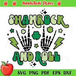 shamrock and roll svg, st patricks day svg, shamrocks svg, st. patrick svg
