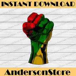 black history month fist black history, black power, black woman, since 1865 png sublimation