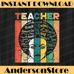black woman teacher afro retro black history month black history, black power, black woman, since 1865 png sublimation