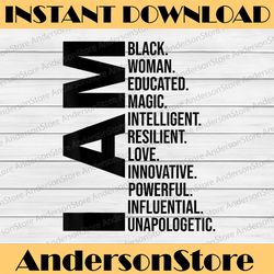 i am black woman black history month educated black girl black history, black power, black woman, since 1865 png