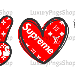 supreme peace love chick fil a png digital download louis vuitton graphic designs
