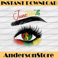 juneteenth eye african american black history pride black history, black power, black woman, since 1865 png sublimation
