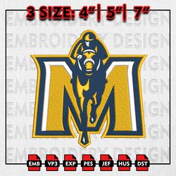 Murray State Racers Embroidery files, NCAA D1 teams Embroidery Designs, Racers, Machine Embroidery Pattern