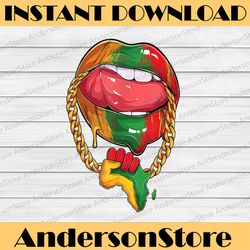 juneteenth women melanin girl lips 19th black history pride blm, freedom, black woman, since 1865 png sublimation