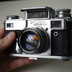 RARE KIEV 3A Contax Copy 35mm JUPITER-8 Lens 1956 Original Box Vintage Decor