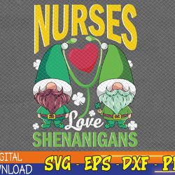 nurses love shenanigans shirt gnome st patricks day nurse t-shirt