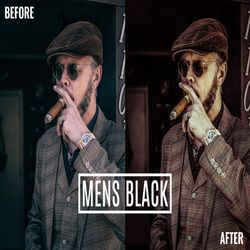 mens black bundle mobile & desktop presets