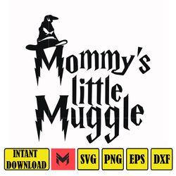 hrpt00013-mommy's little muggle svg, png, dxf, eps file hrpt00013