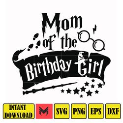 hrpt00014-mom of the birthday girl svg, png, dxf, eps file hrpt00014