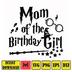 hrpt00015-mom of the birthday girl svg, png, dxf, eps file hrpt00015