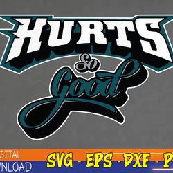 hurts so good eagles fan retro love hurts svg, eps, png, dxf, digital download