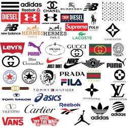fashion brand bundle svg, logo svg , brand svg file cut digital download