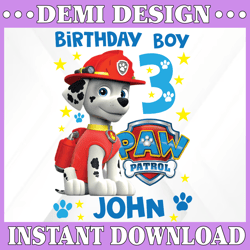 Personalized Name And Ages, Paw Patrol Chase Birthday Png, Birthday Boy Paw Patrol Birthday Png Family Birthday Raglan