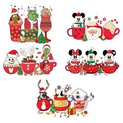 christmas coffee grinch bundle png, christmas coffee png