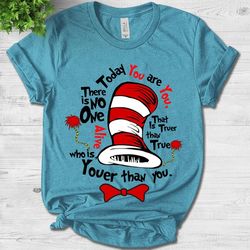 Dr Seus Book Shirt, Love & Inspire Shirt, Dr Se Uss Teacher Tee, SeUss Birthday Teacher Gift, Cat In The Hat Shirt