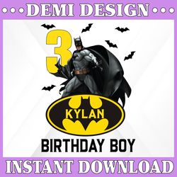 Personalized Name Batman Birthday Png, Boys Birthday Png, Disneyland Png, custom birthday Png