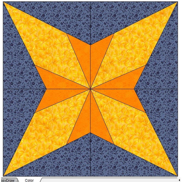 Star Quilt Block Pattern, Paper Piecing Block PDF | Inspire Uplift