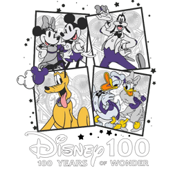 disney 100 years of wonder mickey and friend png sublimation