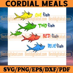 one fish two fish red fish blue fish svg, dr seuss svg, cat in the hat svg, thing 1 thing 2 svg, dr seuss quotes, dr seu