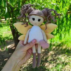 fairy doll crochet pattern amigurumi doll with wings eng pdf