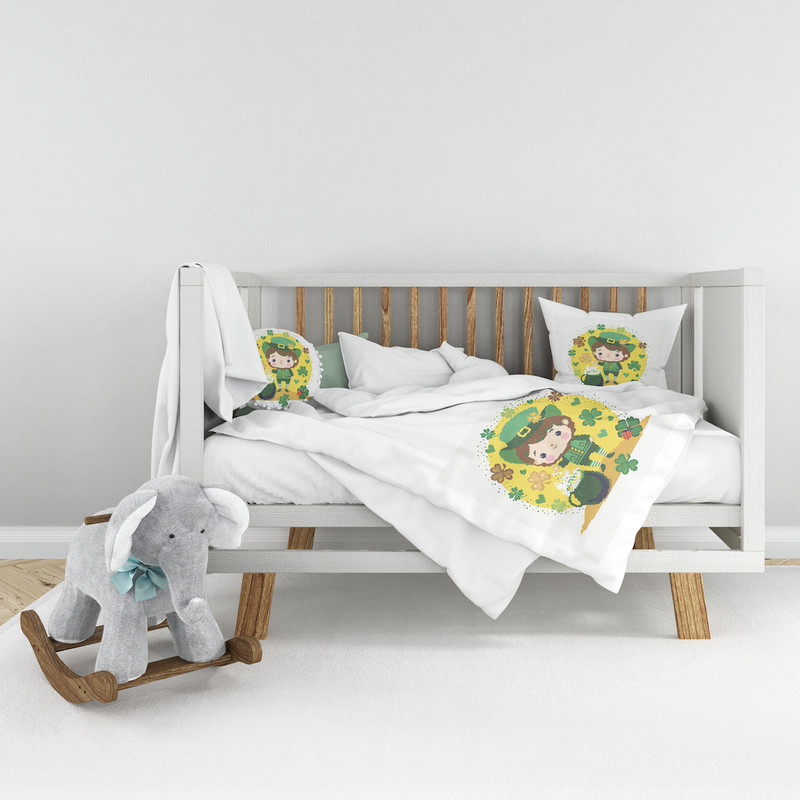 13 Leprechaun and shamrocks St Patrick day cross stitch PDF pattern created for Creative cross stitch shop for cozy home decor and gift.jpg