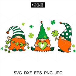 Irish Gnome clipart St Patricks Day Gnomes Svg png sublimation Shirt Design, Clover, Shamrock LUCKY St paddys day