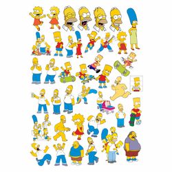 The Simpsons Bundle Svg, Bart Simpsons Svg, Lisa Simpson Svg, Homer svg, Simpson svg