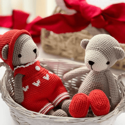 The cozy bears amigurumi pattern doll PDF