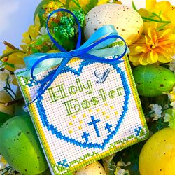 holy easter ornament cross stitch pattern pdf by crossstitchingforfun, instant download, easter cross stitch chart