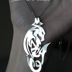pendant "celtic dragon" | jewelry art dragon | dragon pendant | celtic ornament | suspension