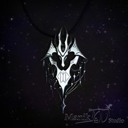 Pendant of "Darkness" | dragon pendant | Magic rune | Jewelry Dragon | Jewelry with initials