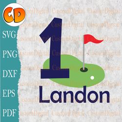 custom personalized age and name birthday golf hole digital download, cut file for cricut maker and cameo silhouette,svg