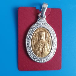 Saint Tamara the Queen of Georgia religious blessed icon medallion free shipping | Orthodox store
