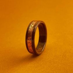 Handmade wooden ring Handmade wedding ring