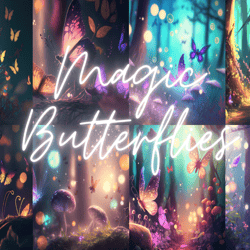 Magic butterflies Digital Paper