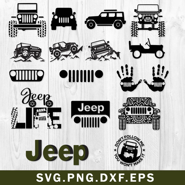  Jeep Bundle Svg, Jepp Svg, American Jeep Svg, Coche Svg, Png D