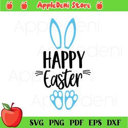 happy easter svg, cute easter bunny svg, kids easter svg, funny bunny, easter svg
