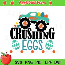 crushing eggs easter svg png, easter eggs svg