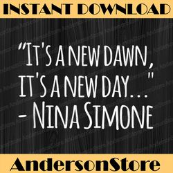 black history simone - it's a new day nina juneteenth, black history month, blm, freedom, black woman, since 1865 png