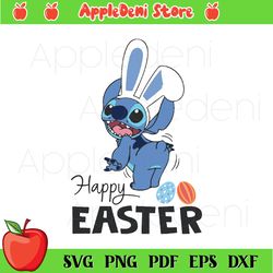 stitch happy easter svg, easter egg svg, disney stitch svg, easter svg, bunny svg