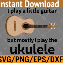 funny u.kulele pun "little guitar" svg, eps, png, dxf, digital download