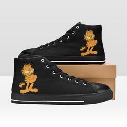 Garfield Shoes, High-top Sneakers, Handmade Footwear
