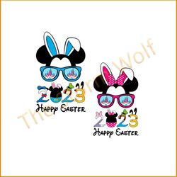 Mickey And Minnie Happy Easter Day 2023 SVG Cutting Files